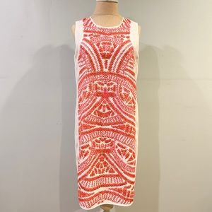 Shoshanna White Sleeveless Sequin Dress